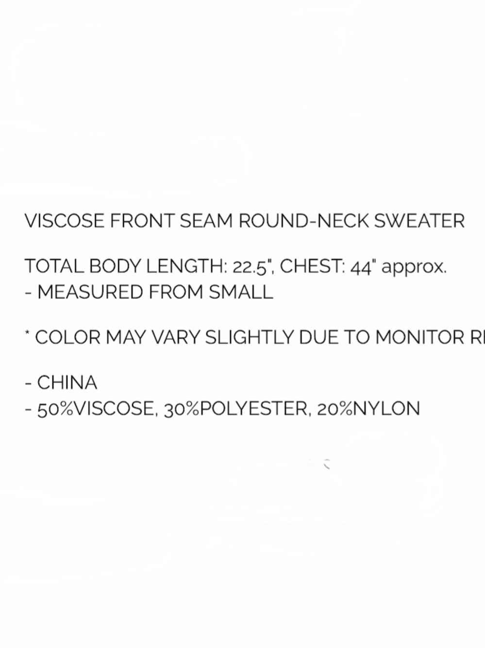 đź’•Teal Viscose Pullover Sweater - Picture 3 of 3